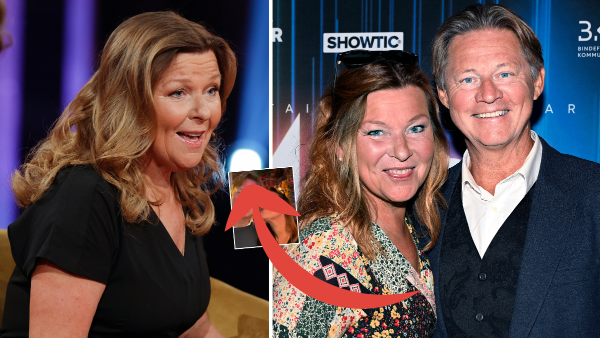 Lotta Engberg och Mikael Sandström har varit ett par i fem år. 