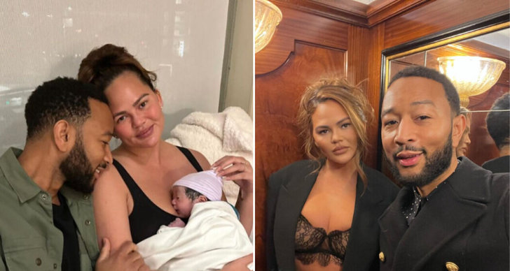 Chrissy Teigen, john legend, Bebis, surrogatmoderskap, Nöje, Barn, Familj