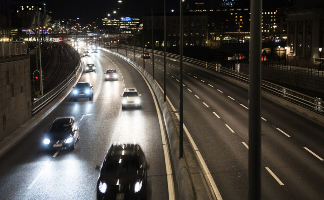 Tioåringen stoppades på Centralbron i Stockholm, körandes mot trafiken. Arkivbild.