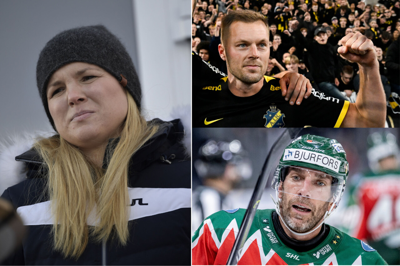 Anja Pärson möter bland annat fotbollsspelaren Sebastian Larsson och hockeyspelaren Joel Lundqvist.